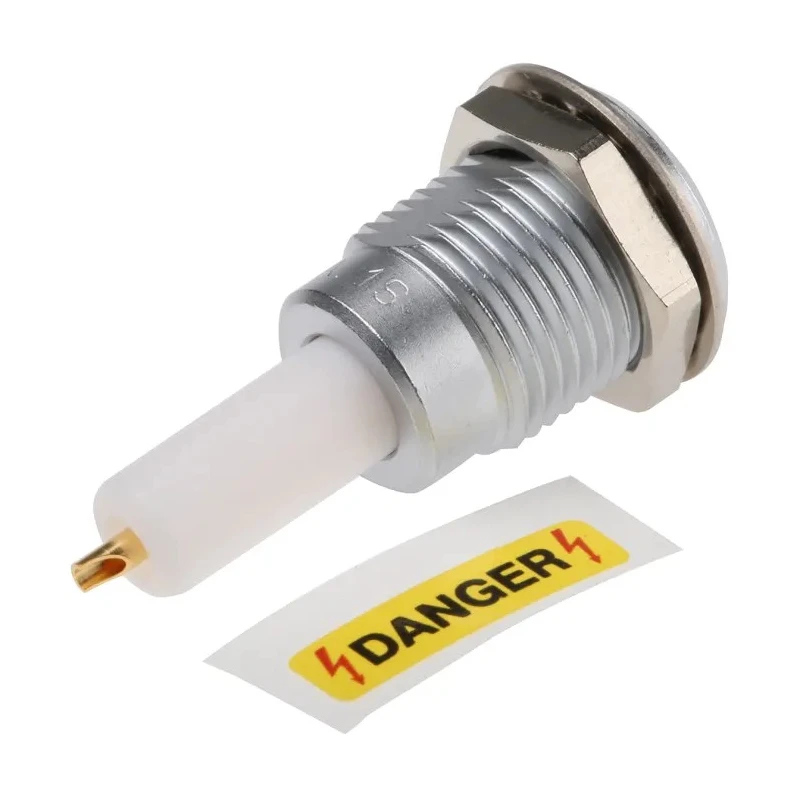 LEMO 1S Series Coaxial Connector Panel Mount Female Circular Coaxial Straight Body Solder ERA.1S.405.CTL