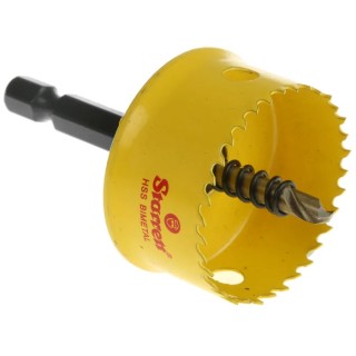 Starrett 35 mm Diameter High Speed Steel Bi-Metal Drill Bit for Wood Mild Steel Sheet Plasterboard CSC35