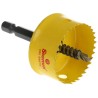 Starrett 35 mm Diameter High Speed Steel Bi-Metal Drill Bit for Wood Mild Steel Sheet Plasterboard CSC35