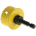 Starrett 35 mm Diameter High Speed Steel Bi-Metal Drill Bit for Wood Mild Steel Sheet Plasterboard CSC35