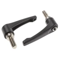 RS PRO Stainless Steel Clamping Lever M12 x 32 mm Die Cast Zinc Handle Black 478-270
