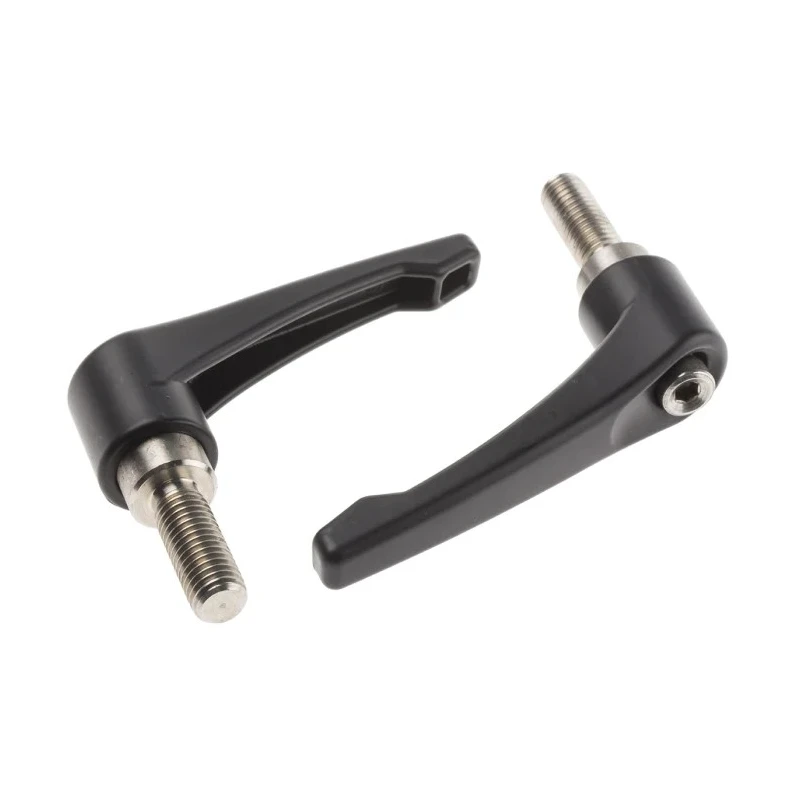 RS PRO Stainless Steel Clamping Lever M12 x 32 mm Die Cast Zinc Handle Black 478-270