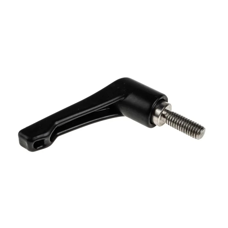 RS PRO Stainless Steel Clamping Lever M6 x 16 mm Die Cast Zinc Handle Black 42mm Length 478-866