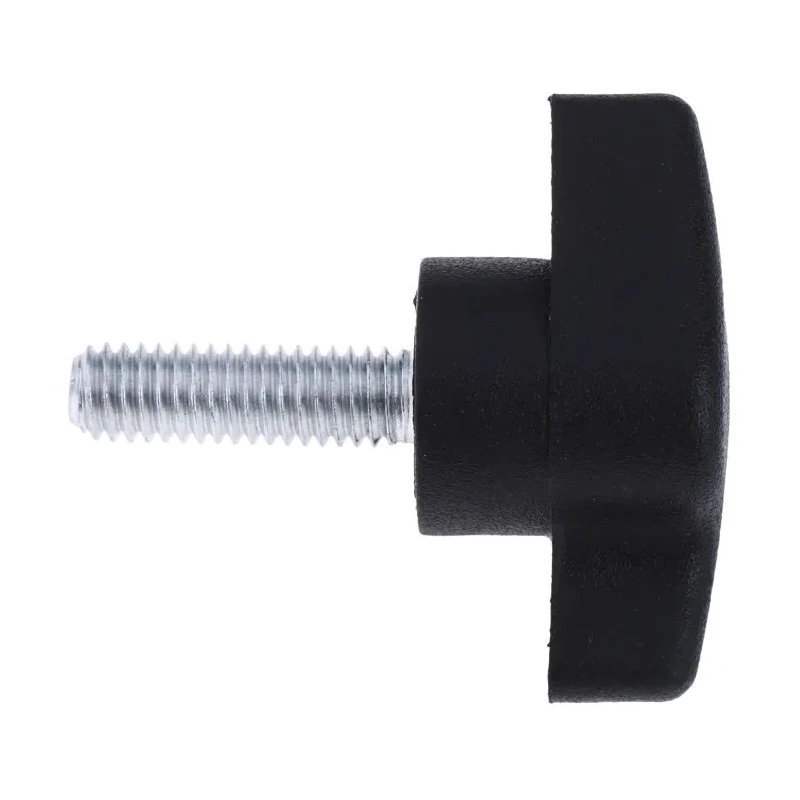 RS PRO Black Thermoplastic Wing Clamping Knob Threaded Stud 35 mm Diameter Model 478-444
