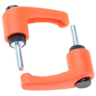 RS PRO Clamping Lever, M5 x 20 mm Thread, Thermoplastic Handle, Steel Shaft, Orange 478-399