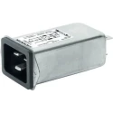 Schurter 250V AC 16A Panel Mount IEC Connector Quick Connect Terminals 5130.0001