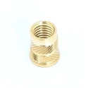 RS Pro Brass Threaded Insert M3.5 Flush, 5.4 mm Flange Diameter, 4.8 mm Fixing Hole Diameter, 7.1 mm Depth 204-0615