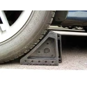 RS PRO Rubber Wheel Chock Rubber, Black 175mm x 100mm x 145mm 1.7kg 204-1754