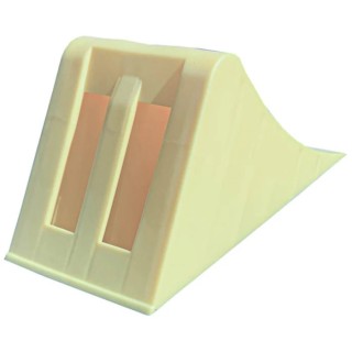 RS PRO High Density Polyethylene Wheel Chock Safety Equipment Yellow Model 204-1755