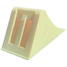 RS PRO High Density Polyethylene Wheel Chock Safety Equipment Yellow Model 204-1755