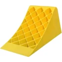 RS PRO High Density Polyethylene Wheel Chock Safety Equipment Yellow Model 204-1755