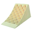 RS PRO High Density Polyethylene Wheel Chock Safety Equipment Yellow Model 204-1755
