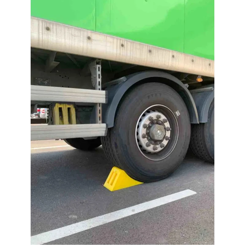 RS PRO High Density Polyethylene Wheel Chock Safety Equipment Yellow Model 204-1755