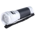 MTI Mini LED Torch with Aluminium Housing, 13 Power LEDs, 600 Lux, Spot Beam, 3 Batteries 560150