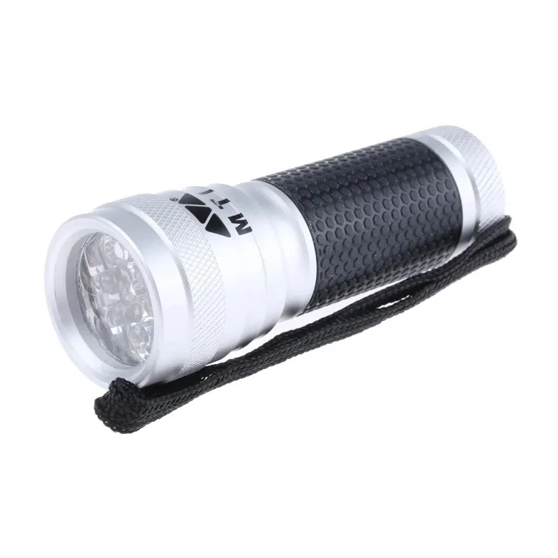 MTI Mini LED Torch with Aluminium Housing, 13 Power LEDs, 600 Lux, Spot Beam, 3 Batteries 560150
