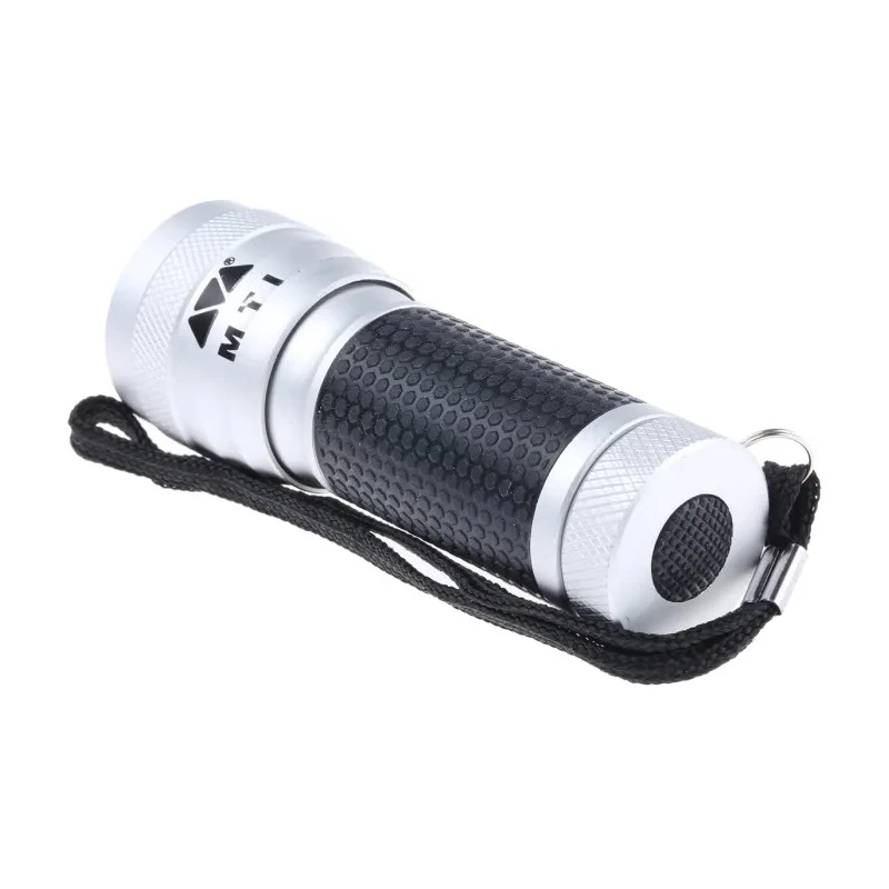 MTI Mini LED Torch with Aluminium Housing, 13 Power LEDs, 600 Lux, Spot Beam, 3 Batteries 560150