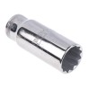 Bahco 1/2 in Drive 24 mm 12 Point Square Drive Socket, Polished Alloy Steel, 82.6mm Overall Length 7805DM-24
