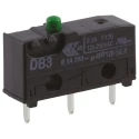 ZF Plunger Micro Switch with PCB Terminal, 100mA, 250 V AC, SPDT, IP50, DB3C-C1AA