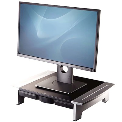 Fellowes Standard Monitor Riser Supports Up to 36kg Load Adjustable Feet Height 10.7-15.9 cm 8031101