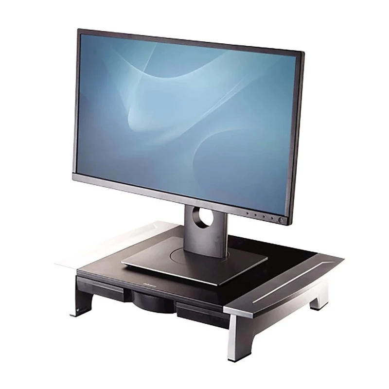Fellowes Standard Monitor Riser Supports Up to 36kg Load Adjustable Feet Height 10.7-15.9 cm 8031101