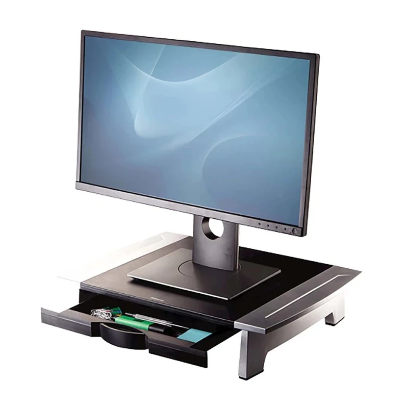 Fellowes Standard Monitor Riser Supports Up to 36kg Load Adjustable Feet Height 10.7-15.9 cm 8031101