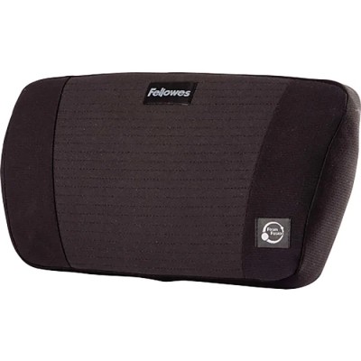 Fellowes Black Foam Back Support Lumbar Office Chair Cushion Adjustable Straps 8026501