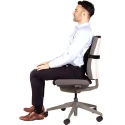 Fellowes Black Foam Back Support Lumbar Office Chair Cushion Adjustable Straps 8026501