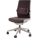 Fellowes Black Foam Back Support Lumbar Office Chair Cushion Adjustable Straps 8026501