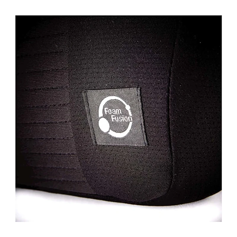 Fellowes Black Foam Back Support Lumbar Office Chair Cushion Adjustable Straps 8026501