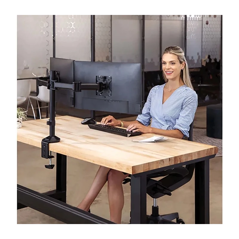 Fellowes Dual Monitor Arm Support for 2 Displays up to 30in 8kg Max Load 75x75 or 100x100 mm VESA 550mm Height 726mm 8502601