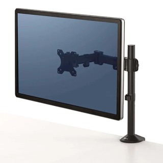Fellowes Single Monitor Arm with Extension Arm, Supports 32in Screen Up to 8kg, VESA 75x75 or 100x100 mm, Height 8502501