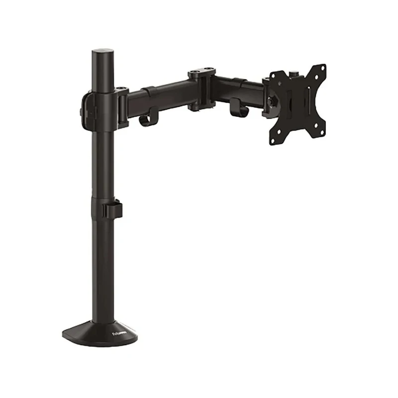 Fellowes Single Monitor Arm with Extension Arm, Supports 32in Screen Up to 8kg, VESA 75x75 or 100x100 mm, Height 8502501