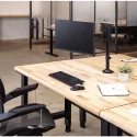 Fellowes Single Monitor Arm with Extension Arm, Supports 32in Screen Up to 8kg, VESA 75x75 or 100x100 mm, Height 8502501