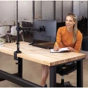 Fellowes Single Monitor Arm with Extension Arm, Supports 32in Screen Up to 8kg, VESA 75x75 or 100x100 mm, Height 8502501
