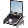 Fellowes Laptop Stand for Use with 17 in Laptop, Tilt Adjustable, Silver Black 8032001