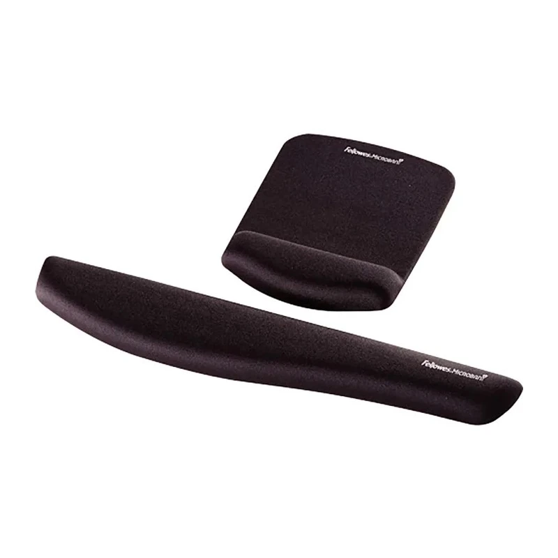Fellowes Black Plastic, Foam, Mesh Fabric Wrist Rest 25.4 mm Height 238.1 mm Length 184.2 mm Width 9252103