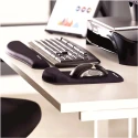 Fellowes Black Plastic, Foam, Mesh Fabric Wrist Rest 25.4 mm Height 238.1 mm Length 184.2 mm Width 9252103