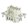 Wieland 6 Way Screw Panel Mount Insert Connector Female, 16A Current, 500V Voltage BAS BUS Series 70.300.0640.0