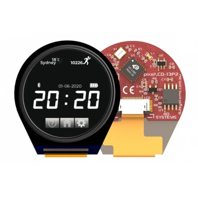 4D Systems 1.3 Inch SPI Interface LCD Colour Display 240 x 240 Pixel pixxiLCD-13P2