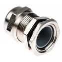 SIB TEC Series Metallic Nickel Plated Brass Cable Gland, PG16 Thread Size, 8 mm Min. to 15 mm Max. Cable Diameter C5016000R