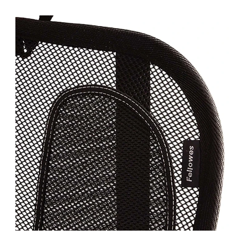 Fellowes Black Mesh Back Support Mesh Material Full Back Coverage 9191301