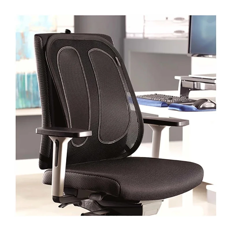 Fellowes Black Mesh Back Support Mesh Material Full Back Coverage 9191301