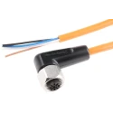 ifm electronic Female 4 Way M12 to Female 5 Way Unterminated Sensor Actuator Cable, 5 m EVT007