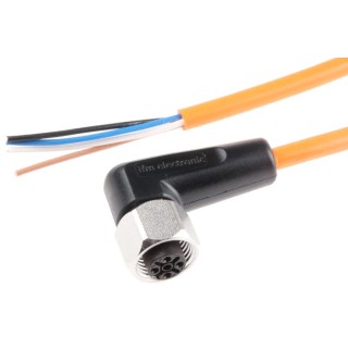 ifm electronic Female 4 Way M12 to Female 5 Way Unterminated Sensor Actuator Cable, 5 m EVT007