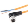 ifm electronic Female 4 Way M12 to Female 5 Way Unterminated Sensor Actuator Cable, 5 m EVT007