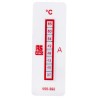 RS PRO Temperature Sensitive Label, 37 °C to 65 °C, 8 Levels, Vertical Orientation, Non-Reversible, 10 Labels Per 555-392