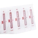 RS PRO Temperature Sensitive Label, 37 °C to 65 °C, 8 Levels, Vertical Orientation, Non-Reversible, 10 Labels Per 555-392