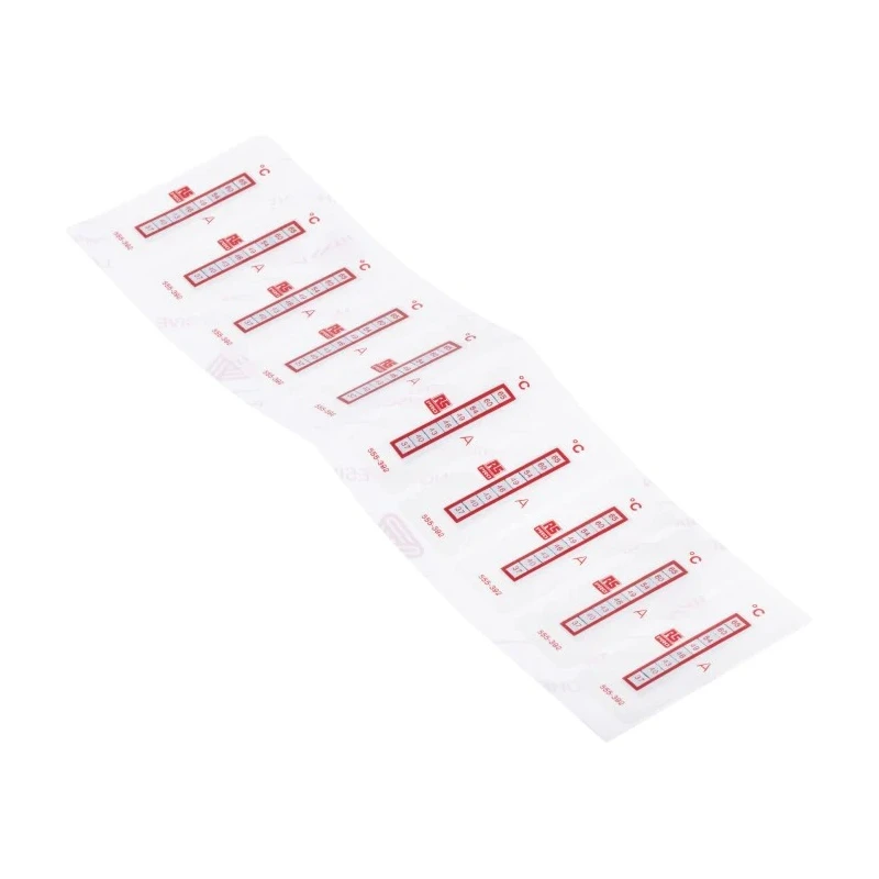 RS PRO Temperature Sensitive Label, 37 °C to 65 °C, 8 Levels, Vertical Orientation, Non-Reversible, 10 Labels Per 555-392