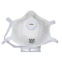 Skytec S-V3 Series FFP3 Valved Cup Face Mask, Molded, Adjustable Nose Clips, 20 Per Pack FFP3