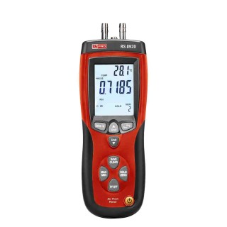 RS PRO Manometer with 2 Pressure Ports, Max Pressure Measurement 5000 Pa, Accuracy ±0.3%, LCD Backlight Display RS-8920